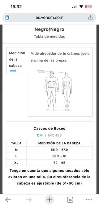 Casco Boxeo Infantil VENUM Challenger Talla S-M