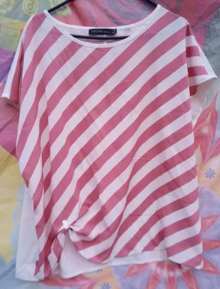 BLUSAS 3XL:A CUADROS/A RAYAS DIAGONALES:1X1,5€