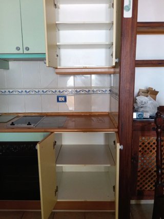 Muebles de Cocina Beige y Verde Agua. ⭐Negociable⭐