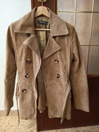 Chaquetón de piel Easy Wear marrón Talla M