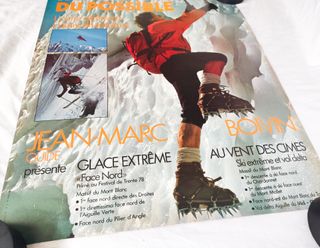 JEAN-MARC BOIVIN 1980 POSTER ALPINISMO ESCALADA
