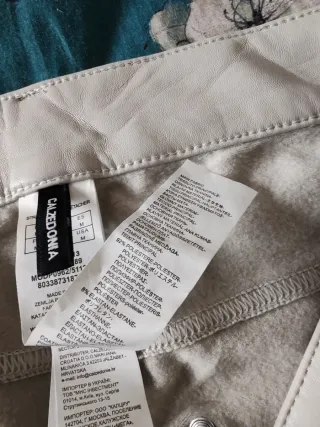 Pantaloni Calzedonia similpelle beige M