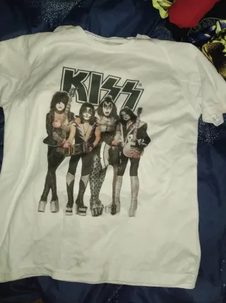 Camiseta Kiss Blanca Técnica