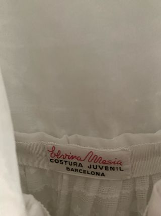 Vestido antiguo niña blanco