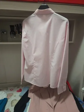 Camicia rosa maniche lunghe