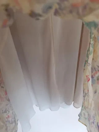 Vestido estampado floral midi Zara XL