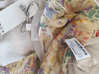 Vestido estampado floral midi Zara XL