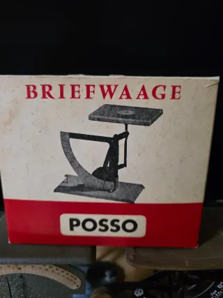 Báscula de precisión antigua POSSO caja original