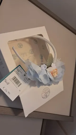 Vestito cerimonia azzurro bambina