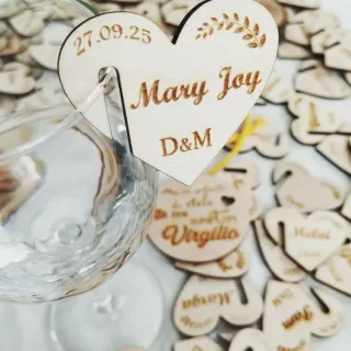 Corazón invitados boda