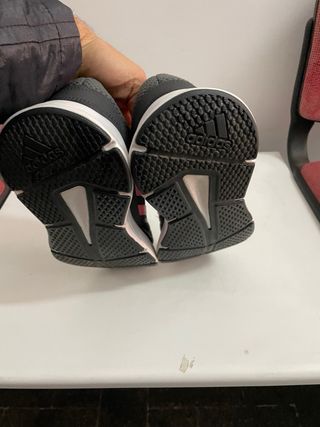 Scarpe Adidas running grigie e rosa