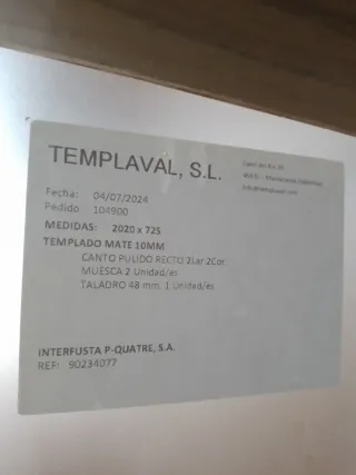 Puerta corredera cristal templado