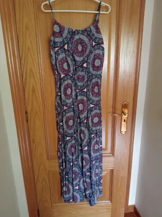 Vestido largo estampado