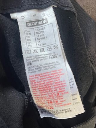 Pantalones de montar negros talla 14