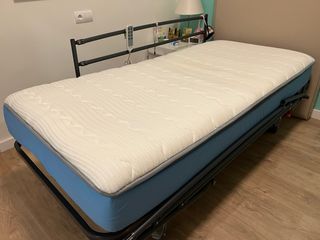 Colchón viscoelástico y poliuretano 90x190