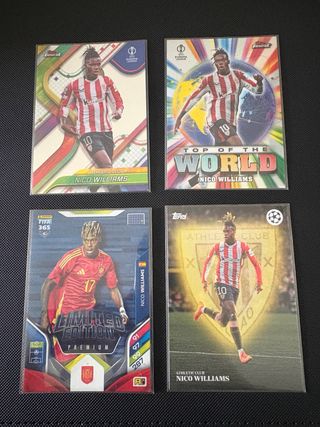 Lote 4 Cromos Nico Williams