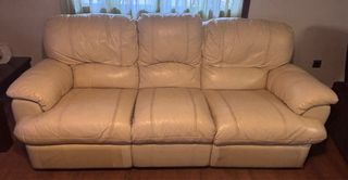 2 Divani in pelle beige