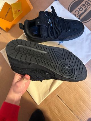 Scarpe Louis Vuitton Skate Swarovski Nere