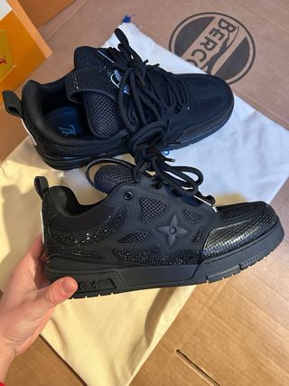 Scarpe Louis Vuitton Skate Swarovski Nere