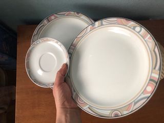 Vajilla Clásica Cerámica Multicolor