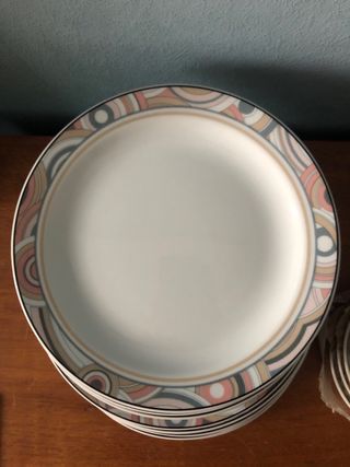 Vajilla Clásica Cerámica Multicolor