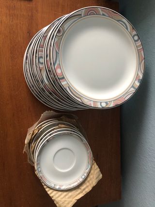 Vajilla Clásica Cerámica Multicolor