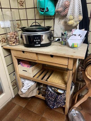 Carrito cocina IKEA FÖRHÖJA madera maciza