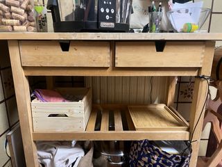 Carrito cocina IKEA FÖRHÖJA madera maciza