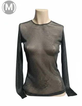 Top Transparente Manga Larga M