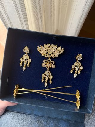 Aderezo Fallera Niña Oro