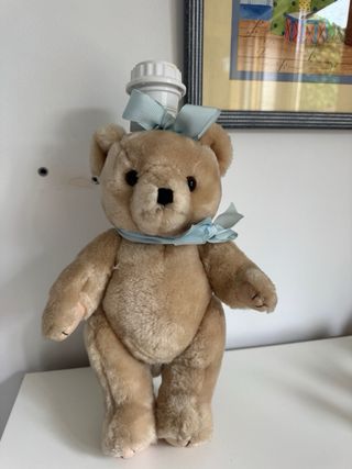 Lámpara infantil oso aplique hierro