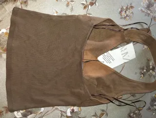 Top Zara Mujer Talla S Marrón