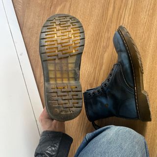 Botas de estilo Dr. Martens azules talla 38