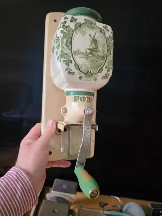 Molinillo Café Cerámica Alemán Pe De