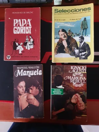 Lote de cuatro libros antiguos