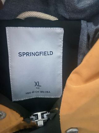 Cortavientos Springfield XL verde oscuro/mostaza