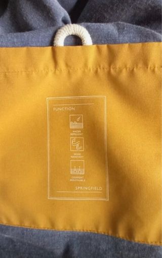 Cortavientos Springfield XL verde oscuro/mostaza