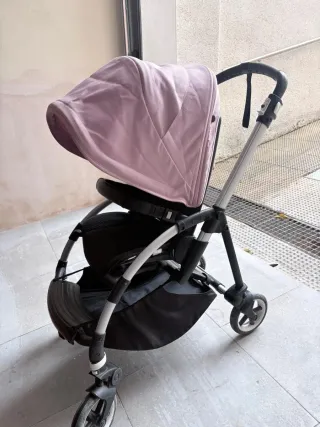 Cochecito de bebé plegable rosa