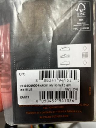 Botas de esquí Tecnica Mach1 MV 26.5