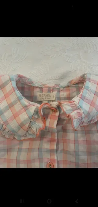 Blusa cuadros Mi Canesú 5-6 años