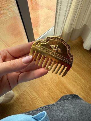 Juego Peinetas Fallera Niña Dorada