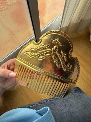 Juego Peinetas Fallera Niña Dorada