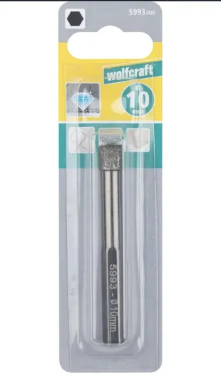 Broca recubierta de diamante Ø 10 mm.