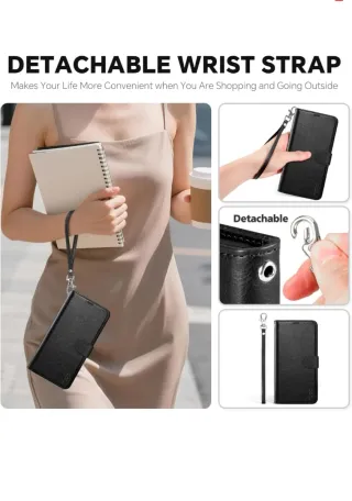 Funda Cartera iPhone 15 Pro Negra