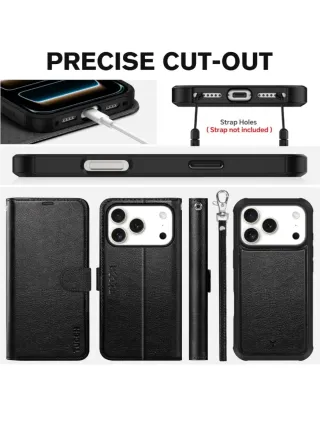 Funda Cartera iPhone 15 Pro Negra