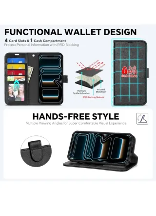 Funda Cartera iPhone 15 Pro Negra