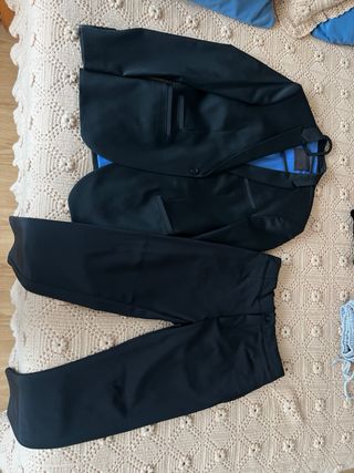 Traje Negro Zara Hombre