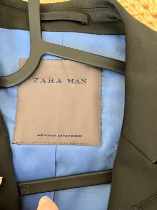 Traje Negro Zara Hombre