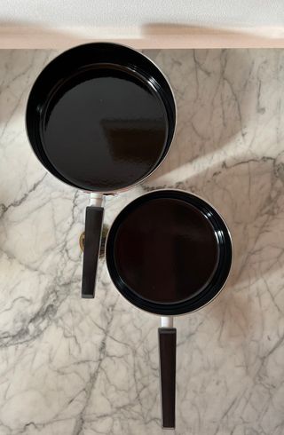 Set Pentola Tegami Acciaio Smaltato Bianco