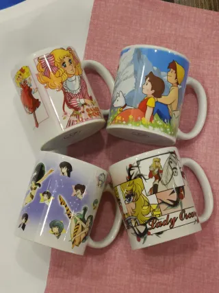 Set 4 Tazze Cartoni Anni 80/90